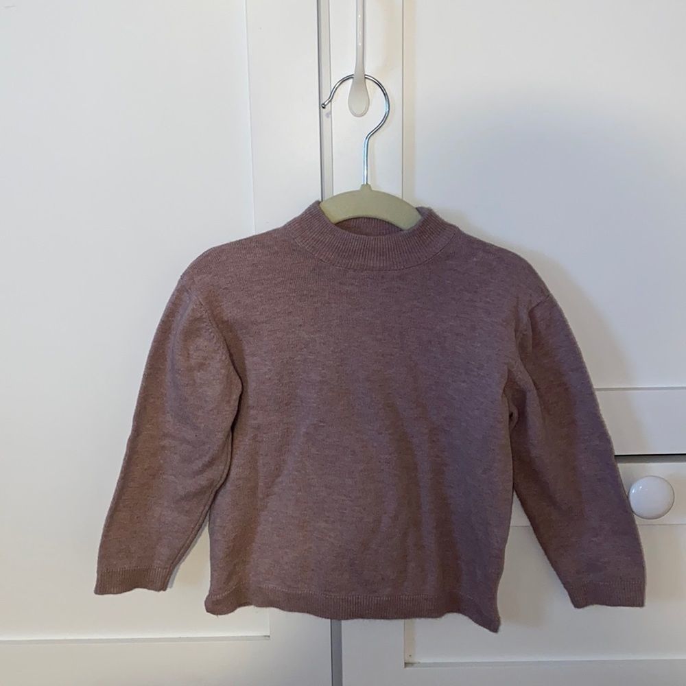 ZARA BLUSH SWEATSHIRT GIRLS SIZE 2-3